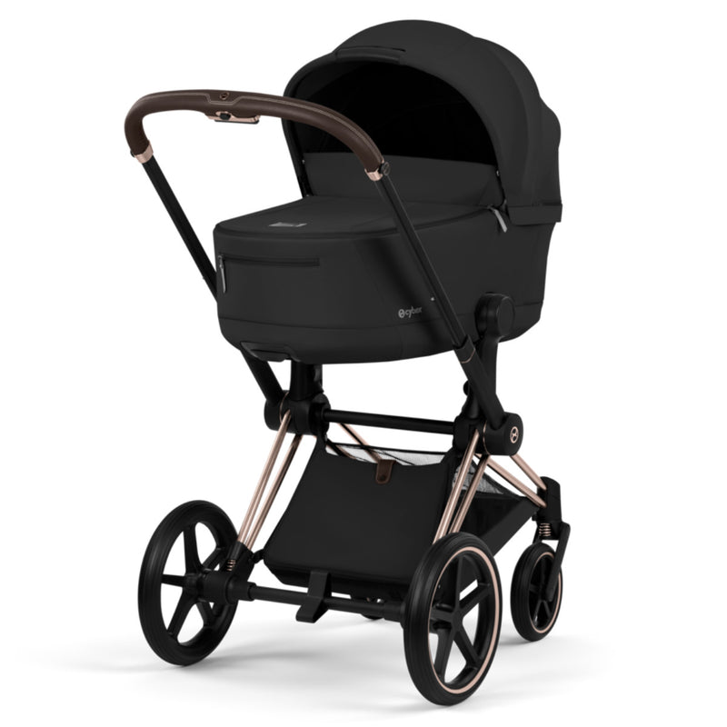 Cybex Priam 5 Comfort Kombikinderwagen 3in1 Set | Mit Cloud T i-Size Plus Babyschale & faltbarer Babywanne