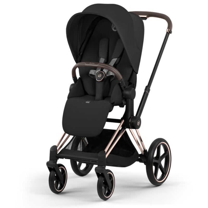 Cybex Priam 5 Comfort Kombikinderwagen 3in1 Set | Mit Cloud T i-Size Plus Babyschale & faltbarer Babywanne