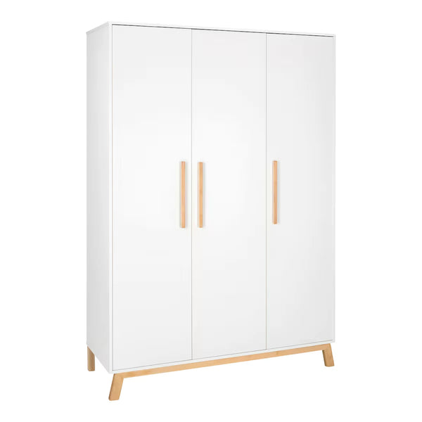 Schardt Kleiderschrank Venice 3-türig, weiß/geölt