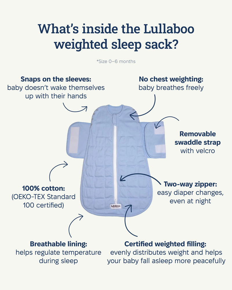 Lullaboo Gewichtsschlafsack Grösse L 12–24 Monate TOG 1.2 aus Baumwolle
