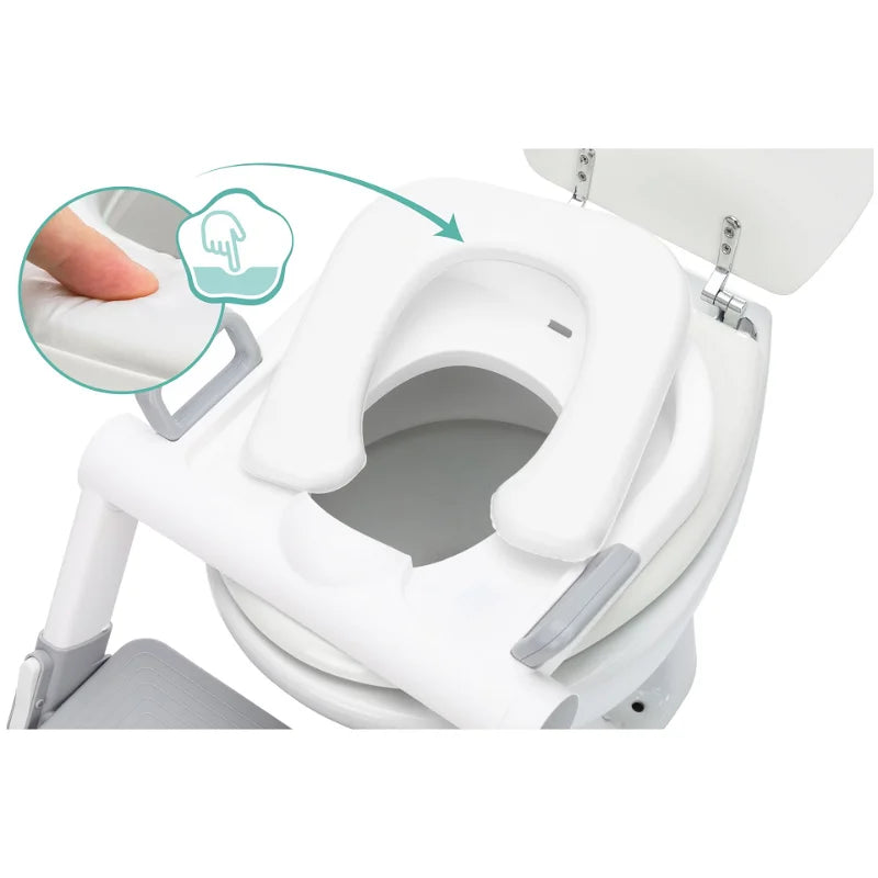 Toilettentrainer fillikid (Weiss/grau)