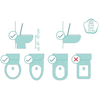Toilettentrainer fillikid (Weiss/grau)