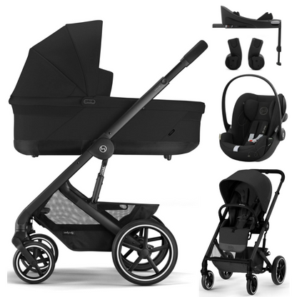 Cybex Balios S Lux 4-in-1 Reiseset mit Cloud G i-Size (Moon Black)