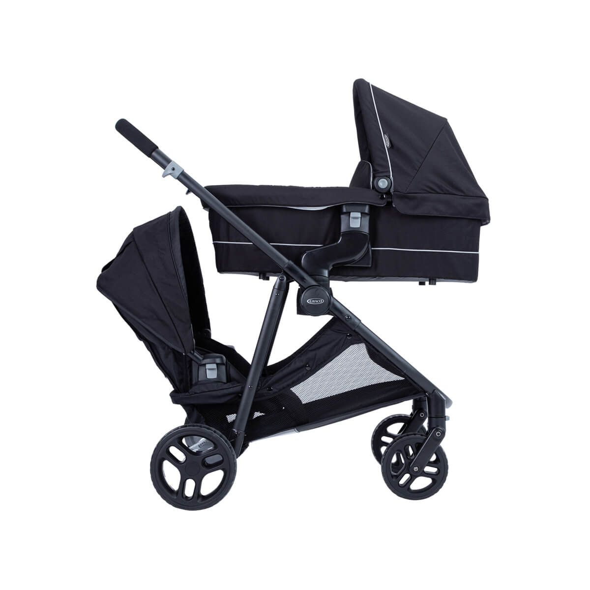 Graco Time2Grow Geschwisterwagen mit 2sitz (Iron)