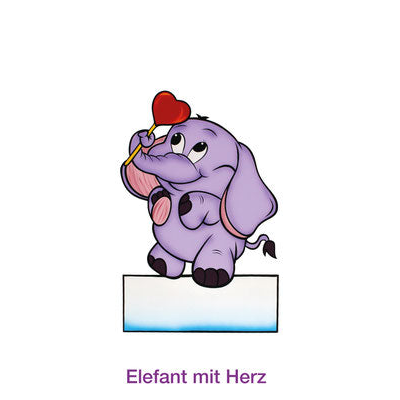 Geburtsfigur (Elefant mit Herz)