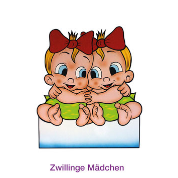 Geburtsfigur Zwillinge Mädchen