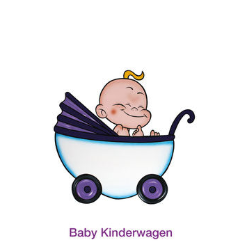 Geburtsfigur Kinderwagen Baby