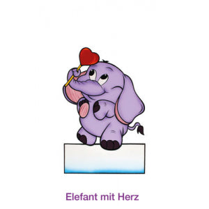 Geburtsfigur (Elefant mit Herz)