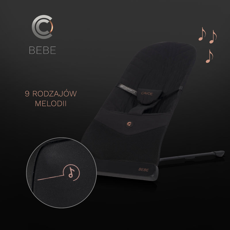 CAVOE BEBE Babywippe mit Vibration und 9 Melodien