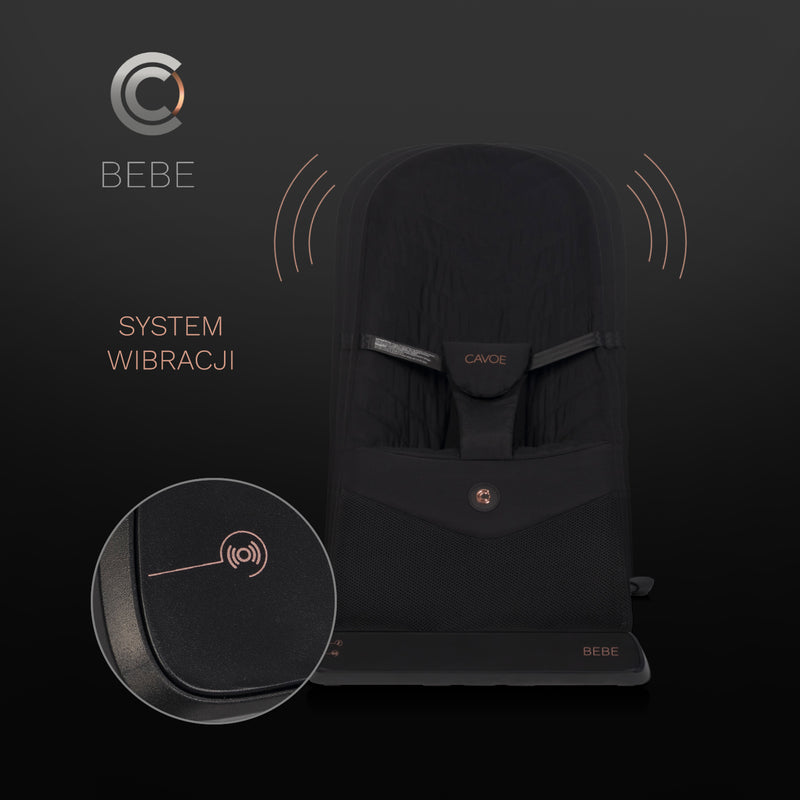 CAVOE BEBE Babywippe mit Vibration und 9 Melodien