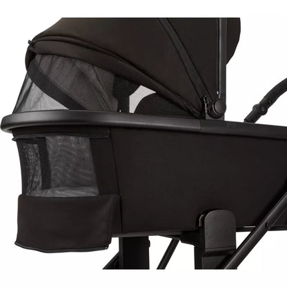 Kombikinderwagen Moon PIU mit Nuna Babyschale PIPA Lite LX inkl.  Base (black/black)