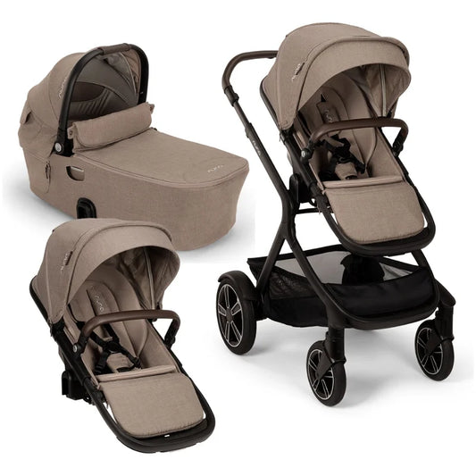 Nuna Kombikinderwagen Demi next mit Wanne und sibling set (Cedar)