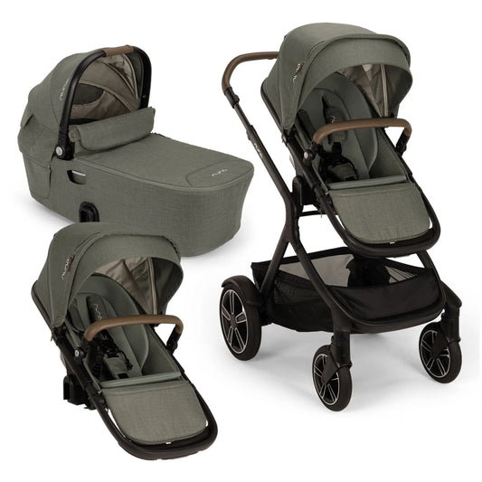 Nuna Kombikinderwagen Demi next mit Wanne und sibling set (Pine)