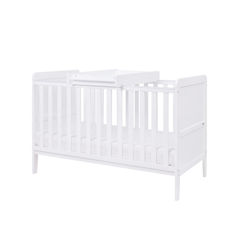 Universal Wickelaufsatz für Babybett (60 × 120 cm) – Weiß