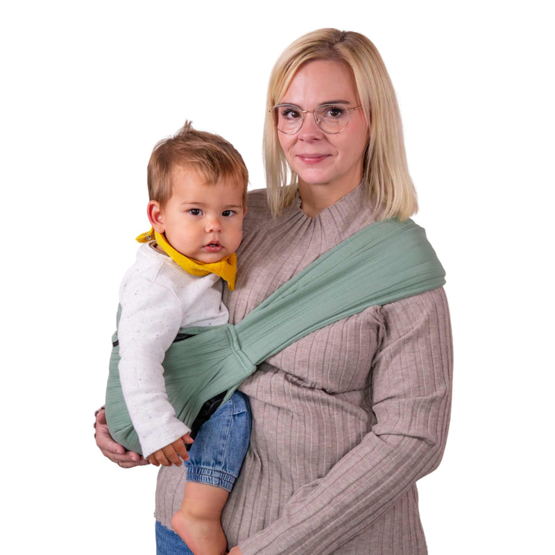 Speedy Eucalyptus Hüfttrage aus Musselin für Babys und Kleinkinder