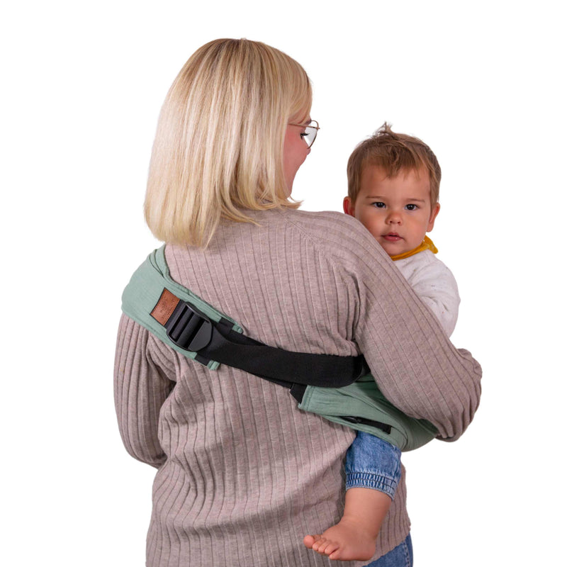 Speedy Eucalyptus Hüfttrage aus Musselin für Babys und Kleinkinder
