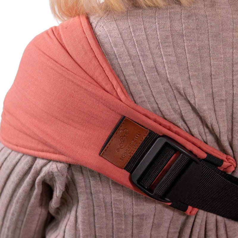Speedy Terracotta Hüfttrage aus Musselin für Babys und Kleinkinder