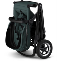 Thule Sleek Geschwisterwagen mit Babywanne und Zweitsitz in Soft Green