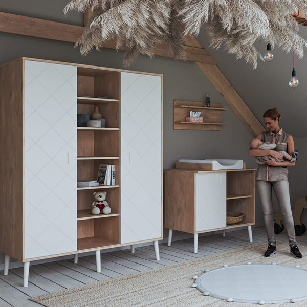 BISAL Kleiderschrank Peak XL (nature-weiss)