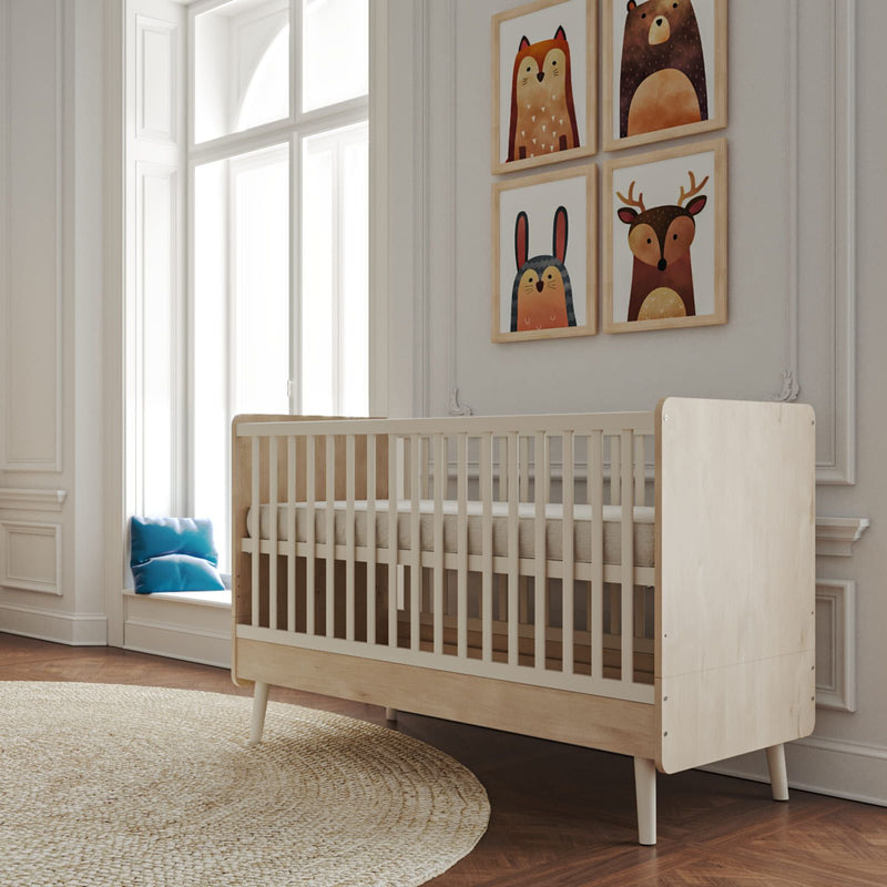 BISAL Kinderbett Peak (70 x 140 cm, nature-weiß)