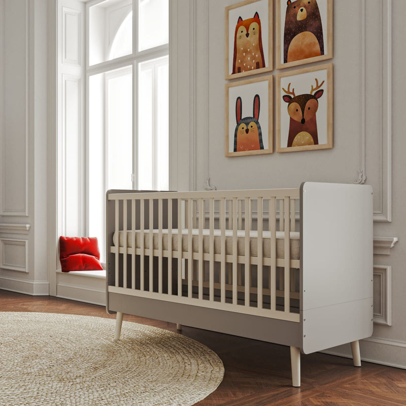 BISAL Peak Kinderbett 70 x 140 cm (grau-weiß)