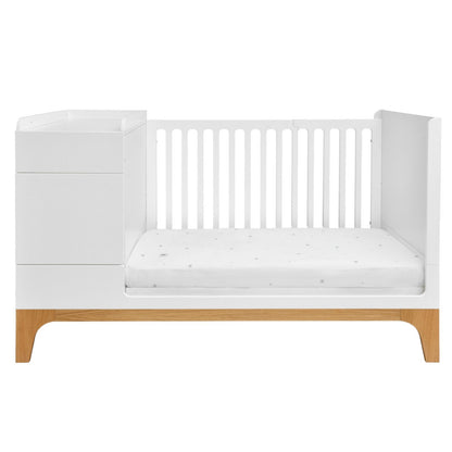 BISAL UP Kinderbett mit Schublade und Matratze 70 x 120 cm ( Weiss)